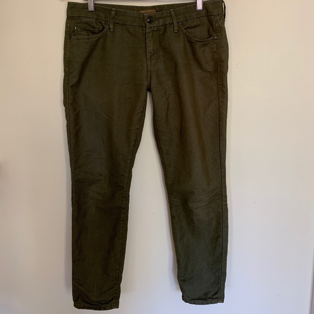 MOTHER Jeans, The Looker Crop in Army Green